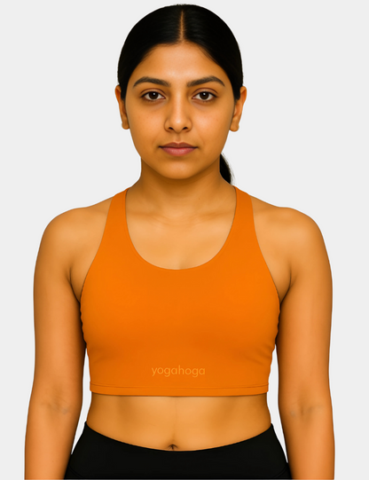Amber Flame Stretch Sports Bra
