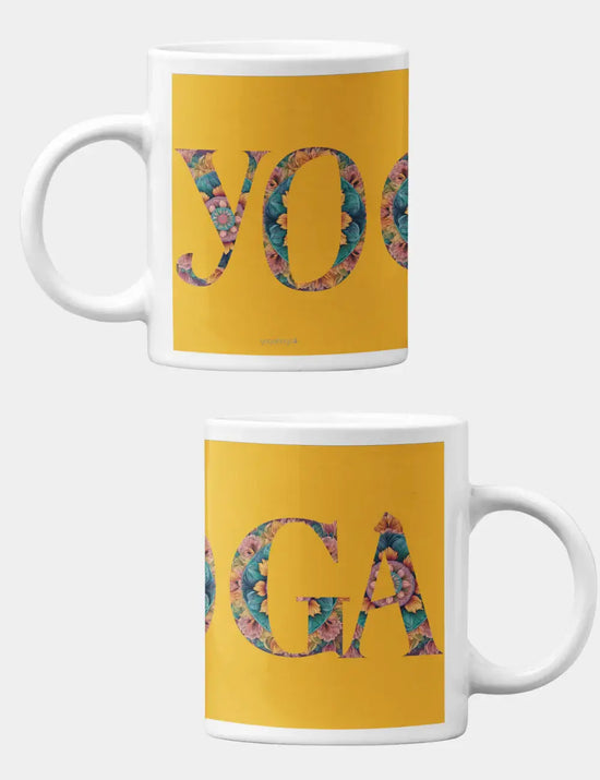 Orange Mandala Yoga Coffee Mug