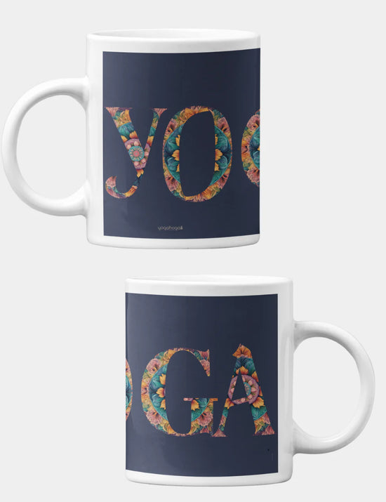 Blue Mandala Yoga Coffee Mug