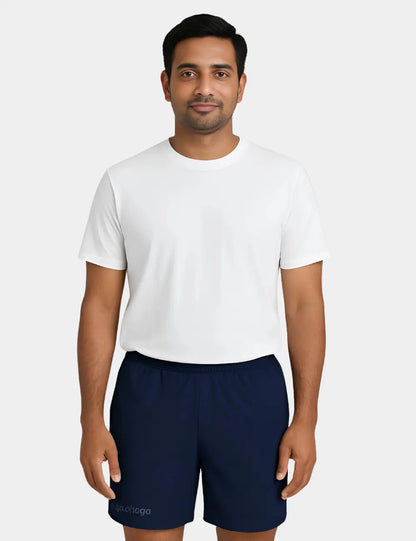 Stormy Blue Micro Knit Shorts