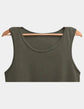 Olive Muse Premium Crop Tank Top