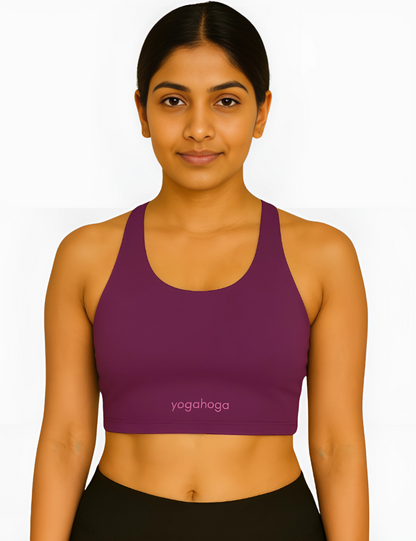 Plum Bliss Stretch Sports Bra