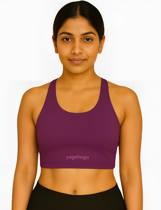 Plum Bliss Stretch Sports Bra
