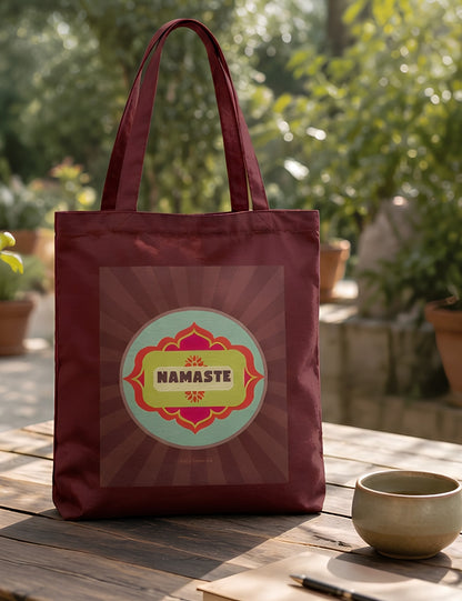 Namaste Yoga Tote - Maroon