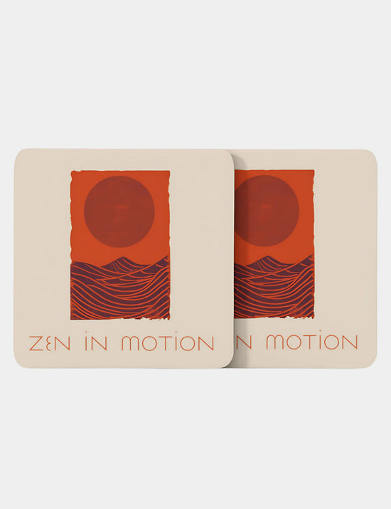 Zen In Motion Beige Coaster