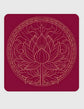 Lotus Medallion Maroon Coaster