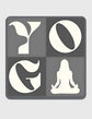 Yoga Way Of Life Grey Coaster