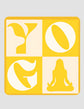 Yoga way Of Life Yellow Coaster
