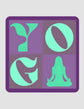 Yoga Way Of Life Purple Coaster