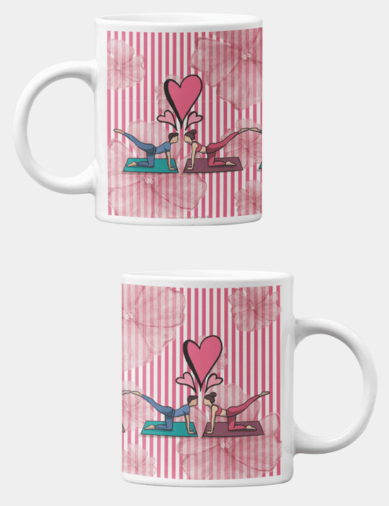 Pink Yoga Bond Coffee Mug